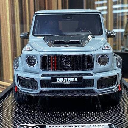 MotorHelix 1:18 Resin Mercedes-Benz Brabus 900 Grey Model Car - scale model for display