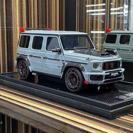 MotorHelix 1:18 Resin Mercedes-Benz Brabus 900 Grey Model Car - detailed collector display model