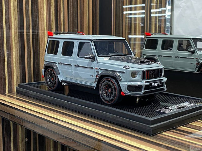 MotorHelix 1:18 Resin Mercedes-Benz Brabus 900 Grey Model Car - detailed collector display model