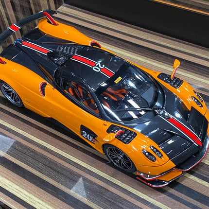 LCD Model Pagani Huayra Roadster Orange 1:18 Diecast Model Car - scale model collectible piece