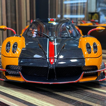 LCD Model Pagani Huayra Roadster Orange 1:18 Diecast Model Car - detailed die-cast style model
