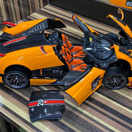 LCD Model Pagani Huayra Roadster Orange 1:18 Diecast Model Car - fine detailed model replica