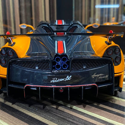 LCD Model Pagani Huayra Roadster Orange 1:18 Diecast Model Car - scale model for display