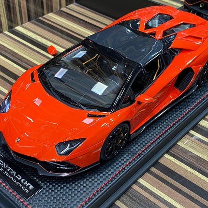 MR Lamborghini Aventador Ultimae Road 1:18 Resin Red Limited Edition Diecast Model Car - collectible scale model car