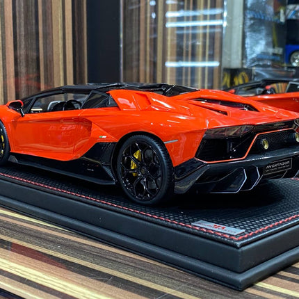 MR Lamborghini Aventador Ultimae Road 1:18 Resin Red Limited Edition Diecast Model Car - scale model for display