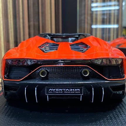 MR Lamborghini Aventador Ultimae Road 1:18 Resin Red Limited Edition Diecast Model Car - collector edition scale model