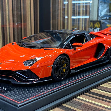MR Lamborghini Aventador Ultimae Road 1:18 Resin Red Limited Edition Diecast Model Car - hand-finished display model