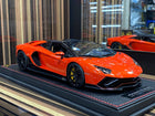 MR Lamborghini Aventador Ultimae Road 1:18 Resin Red Limited Edition Diecast Model Car - detailed collector display model