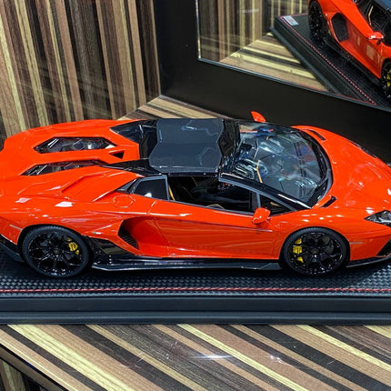 MR Lamborghini Aventador Ultimae Road 1:18 Resin Red Limited Edition Diecast Model Car - collector display piece