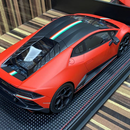 Lamborghini Huracan EVO 2019 1:18 Orange Resin Model Car by MR - fine detailed model replica