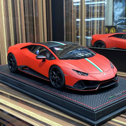 Lamborghini Huracan EVO 2019 1:18 Orange Resin Model Car by MR - detailed die-cast style model