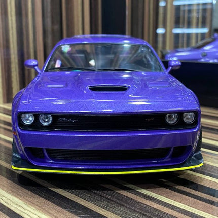 Solido 1/18 Dodge Challenger R/T SCAT Pack Widebody Purple Diecast - collector edition scale model
