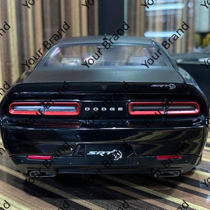 Solido 1:18 Diecast Dodge Challenger SRT Hellcat Black Model Car - collector edition scale model