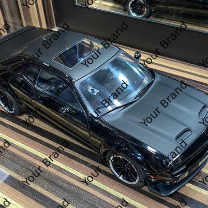 Solido 1:18 Diecast Dodge Challenger SRT Hellcat Black Model Car - collectible scale model car