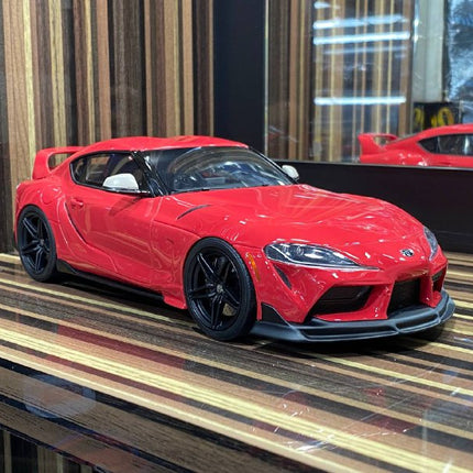 GT Spirit Toyota Supra GR 1:18 Red Resin Model Car - detailed collector display model