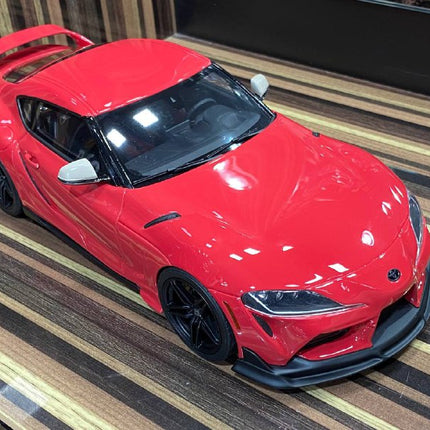 GT Spirit Toyota Supra GR 1:18 Red Resin Model Car - showroom-quality model replica