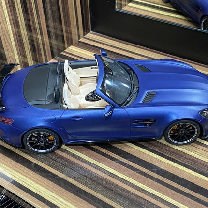 GT Spirit Mercedes-Benz AMG GT R Roadster 1:18 Resin Scale Model Car Blue - fine detailed model replica