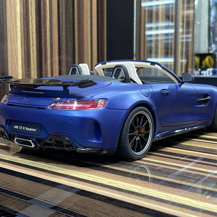GT Spirit Mercedes-Benz AMG GT R Roadster 1:18 Resin Scale Model Car Blue - premium collector scale model