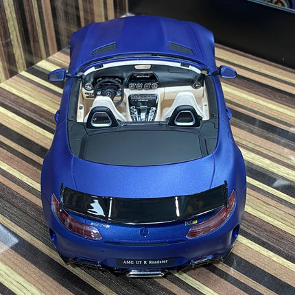 GT Spirit Mercedes-Benz AMG GT R Roadster 1:18 Resin Scale Model Car Blue - detailed die-cast style model