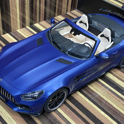GT Spirit Mercedes-Benz AMG GT R Roadster 1:18 Resin Scale Model Car Blue - collector edition scale model