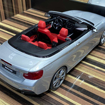 GT Spirit BMW M235i Cabrio 1:18 Resin Model Silver - detailed die-cast style model