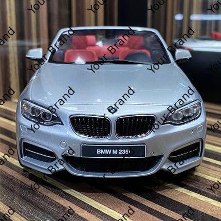 GT Spirit BMW M235i Cabrio 1:18 Resin Model Silver - detailed model car replica