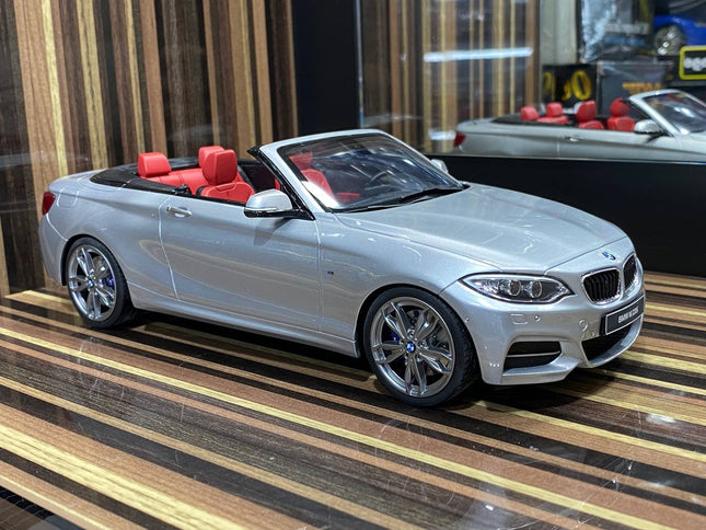 GT Spirit BMW M235i Cabrio 1:18 Resin Model Silver - detailed collector display model