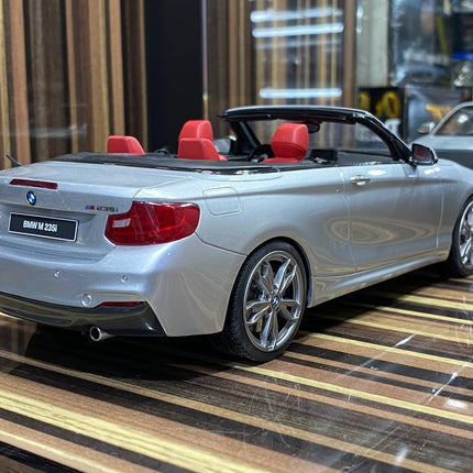 GT Spirit BMW M235i Cabrio 1:18 Resin Model Silver - collector edition scale model