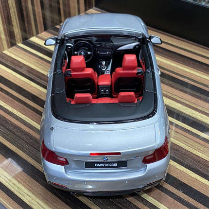 GT Spirit BMW M235i Cabrio 1:18 Resin Model Silver - collectible scale model car