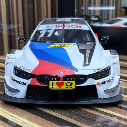 Minichamps 1/18 BMW M4 DTM 2018 White Resin Model Car - detailed model car replica