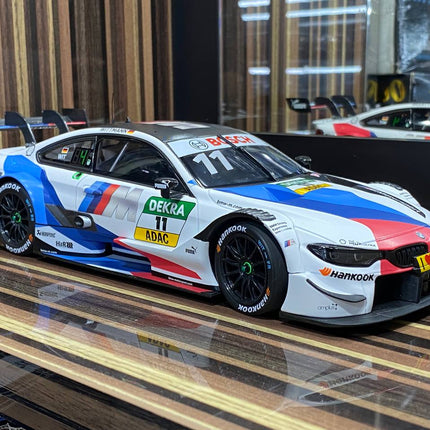 Minichamps 1/18 BMW M4 DTM 2018 White Resin Model Car - detailed collector display model