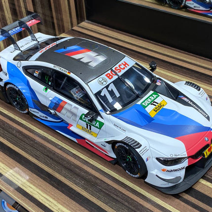 Minichamps 1/18 BMW M4 DTM 2018 White Resin Model Car - hand-finished display model