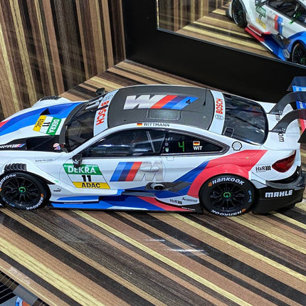 Minichamps 1/18 BMW M4 DTM 2018 White Resin Model Car - collector edition scale model