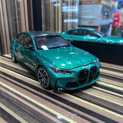 Minichamps BMW M3 2020 1:18 Green Diecast Model Car - scale model collectible piece