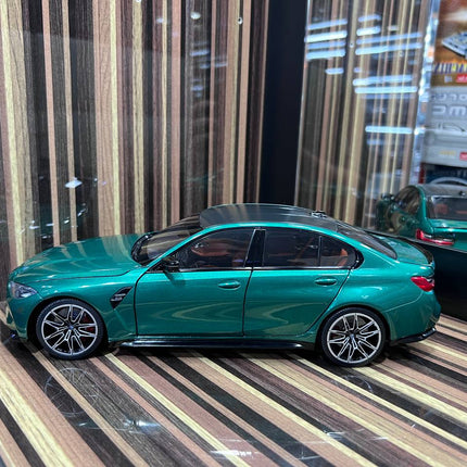 Minichamps BMW M3 2020 1:18 Green Diecast Model Car - collectible scale model car