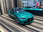 Minichamps BMW M3 2020 1:18 Green Diecast Model Car - detailed collector display model