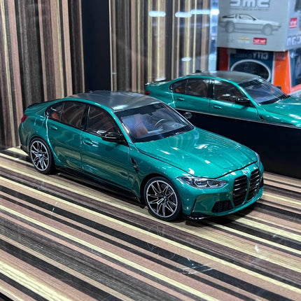 Minichamps BMW M3 2020 1:18 Green Diecast Model Car - hand-finished display model