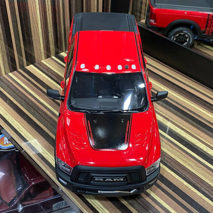 GT Spirit 1:18 RAM Power Wagon 2500 Red Resin Model - studio product photo of the scale model