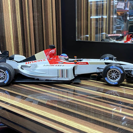 Minichamps 1/18 Honda 3000 B.A.R. Formula 1 White Diecast Model - showroom-quality model replica