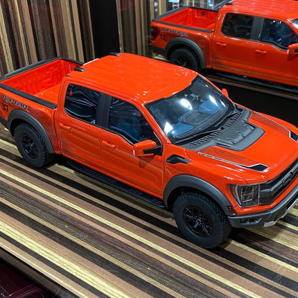 GT Spirit 1:18 Ford F-150 Raptor Orange Resin Model - scale model for display