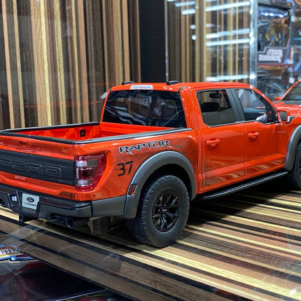 GT Spirit 1:18 Ford F-150 Raptor Orange Resin Model - detailed die-cast style model