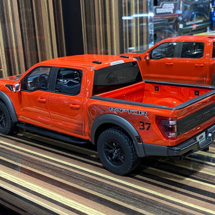 GT Spirit 1:18 Ford F-150 Raptor Orange Resin Model - showroom-quality model replica