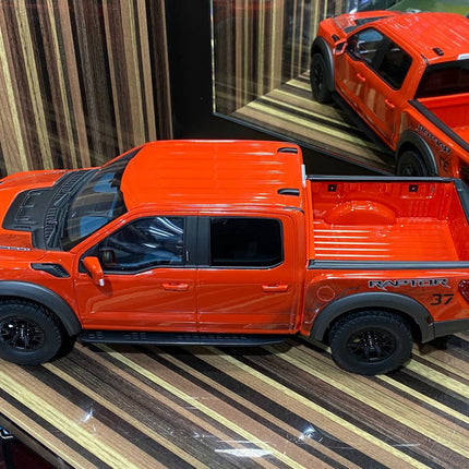 GT Spirit 1:18 Ford F-150 Raptor Orange Resin Model - scale model collectible piece