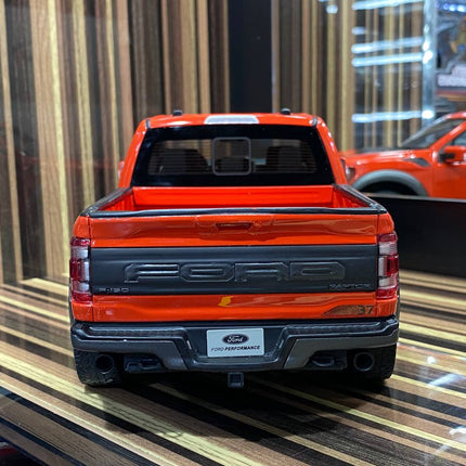 GT Spirit 1:18 Ford F-150 Raptor Orange Resin Model - collectible scale model car