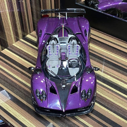 LCD Model Pagani Zonda HP Barchetta Purple 1:18 Diecast Model Car - scale replica for enthusiasts
