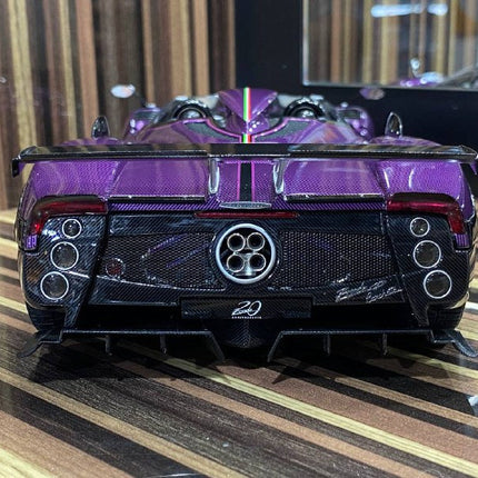 LCD Model Pagani Zonda HP Barchetta Purple 1:18 Diecast Model Car - fine detailed model replica