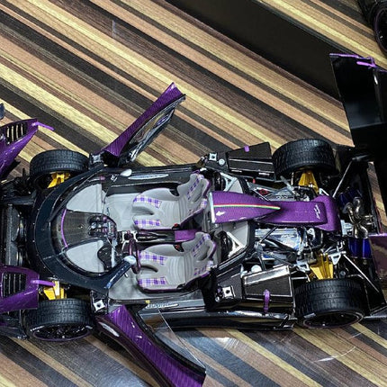 LCD Model Pagani Zonda HP Barchetta Purple 1:18 Diecast Model Car - scale model collectible piece
