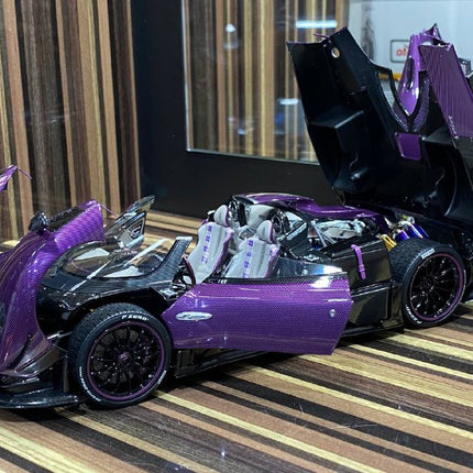 LCD Model Pagani Zonda HP Barchetta Purple 1:18 Diecast Model Car - collectible scale model car