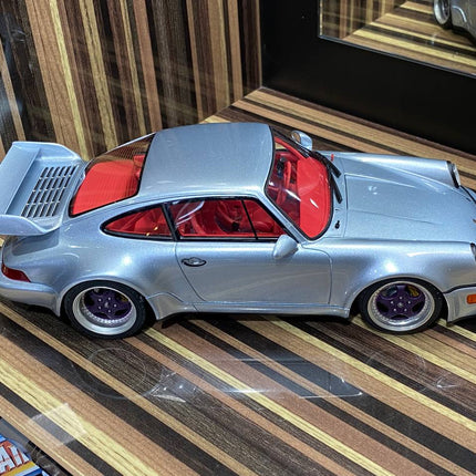 GT Spirit 1:18 Porsche 964 RSR 3.8 Silver Resin Model Car - fine detailed model replica
