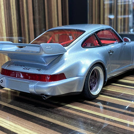 GT Spirit 1:18 Porsche 964 RSR 3.8 Silver Resin Model Car - premium collector scale model